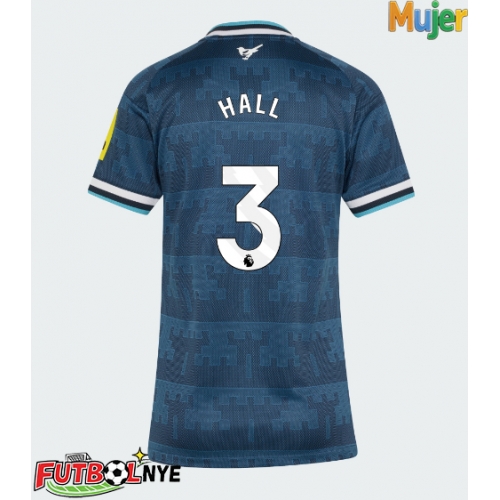 Camiseta Newcastle United Lewis Hall #3 Visitante Equipación para mujer 2026-27 manga corta